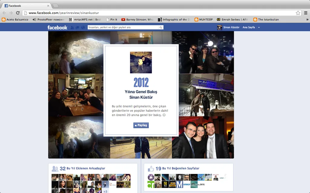 Facebook’tan kullanıcılarına kişiselleştirilmiş 2012 özeti