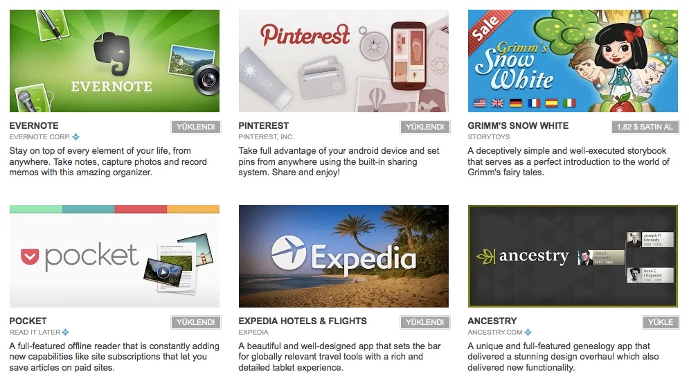 Google 2012’nin en iyi Android uygulamalarının listesini yayınladı