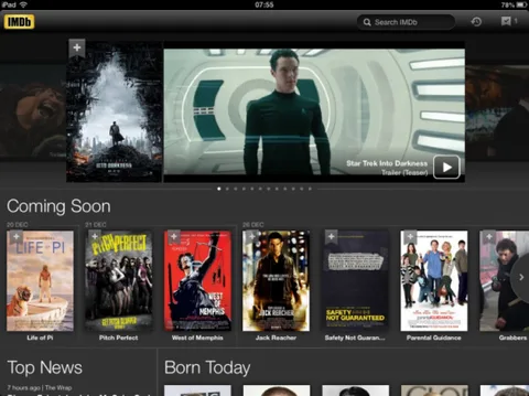 iPad için IMDB uygulaması güncellemeyle yeni arayüze ve daha fazla kişiselleştirme özelliğine kavuştu