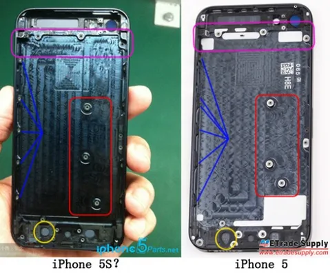 iPhone 5S’in arka kasasının fotoğrafları sızdı, çok büyük fark yok