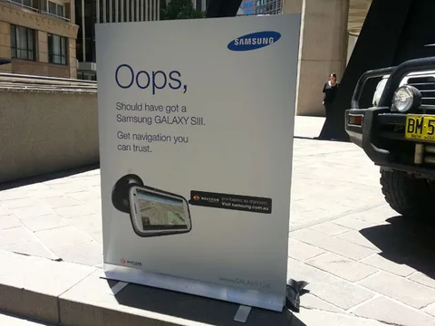 Avusturalya’da yaşananların ardından Samsung Apple’ın Haritalar uygulamasıyla dalga geçti