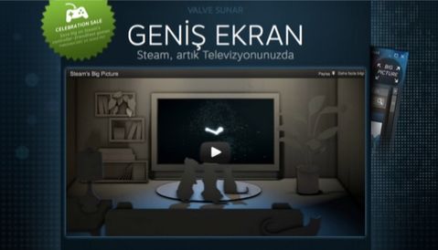 Steam Geniş Ekran Modu’nu resmen devreye soktu