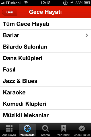 Yelp iOS Uygulama İncelemesi