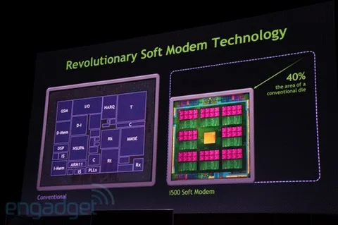 Tegra 4 ile çalışan NVIDIA i500 Soft Modem yonga saniyede 1.2 trilyon işlem yapabiliyor