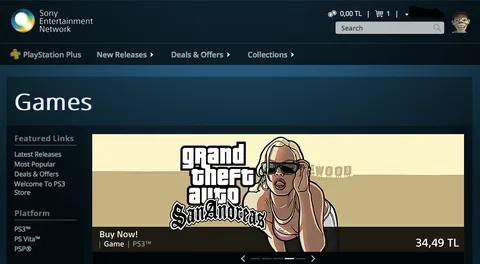 Sony Entertainment Network web mağazası oyun satın almak için alternatif bir kanal sunuyor
