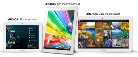 Archos yüksek çözünürlüklü ekran ve dört çekirdekli işlemci barındıran Platinum tablet serisini tanıttı