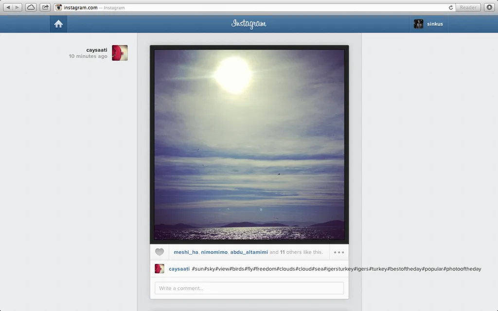 Instagram masaüstü internet tarayıcıları için görüntü akışını kullanıma sundu