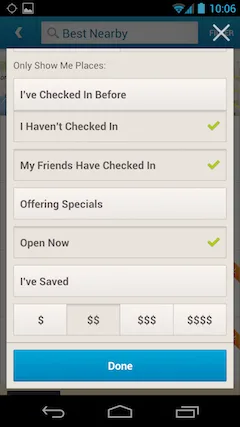 Foursquare ”süper-spesifik” filtrelerini kullanıma sundu