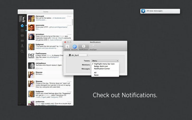 Twitter Mac uygulamasına Bildirim Merkezi desteği ekledi