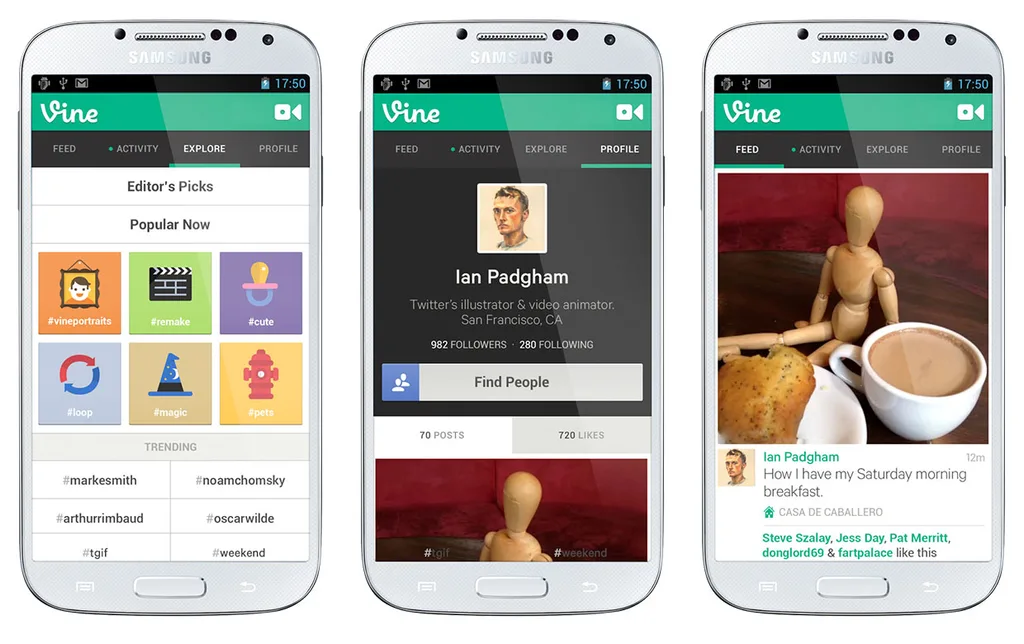 Android için Vine uygulamasına ön kamera desteği geldi