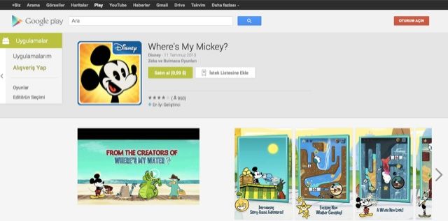Google Play web mağazasının tasarımı yenilendi