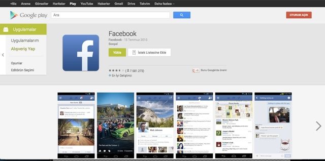 Google Play web mağazasının tasarımı yenilendi