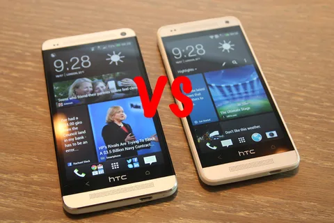 HTC One mini ve HTC One karşı karşıya