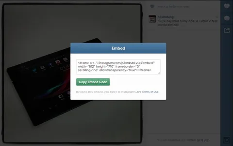 Instagram web sayfalarına fotoğraf ve video yerleştirme aracını kullanıma sundu