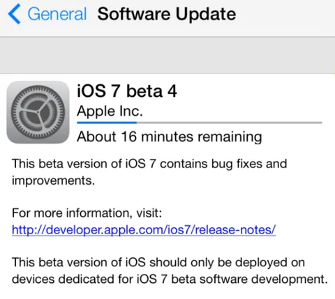 iOS 7 beta 4 yayınlandı, kodlar içinde iPhone için biyometrik sensör gizli