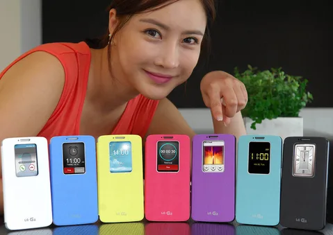 LG G2’yi tanıtmadan aksesuarı QuickWindow Case’i görücüye çıkardı