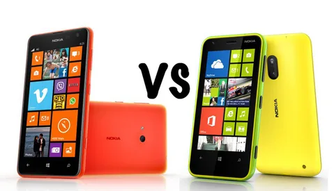 Nokia Lumia 625 ve Lumia 620 karşı karşıya