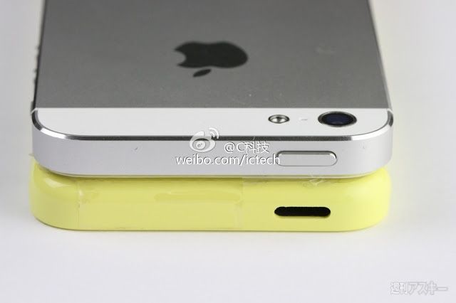 Plastik iPhone ve iPhone 5 yan yana görüntülendi