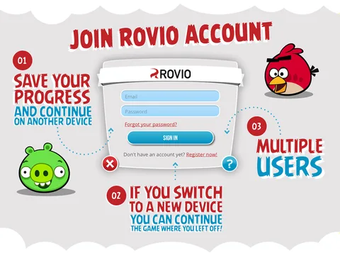 Android ve iOS Angry Birds oyuncuları için Rovio Account faaliyete geçti