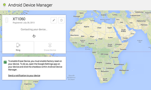 Android Cihaz Yöneticisi web sitesi belirli cihazlar için faaliyete geçti