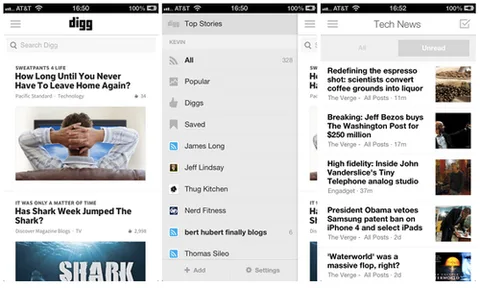 Digg iOS uygulaması güncellendi, Android uygulaması yolda