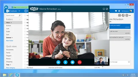 Microsoft Outlook.com için Skype işlevini belirli ülkelerde kullanıma sundu