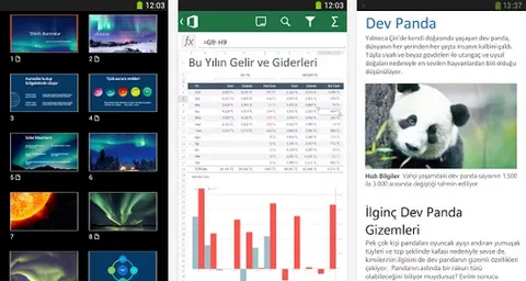 Office Mobile Android uygulaması artık Türkiye’den de indirilebiliyor
