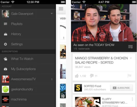 iOS için YouTube uygulamasına yeni bir ikon ve önizleme penceresi
