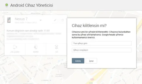 Android Cihaz Yöneticisine uzaktan kilitleme özelliği eklendi