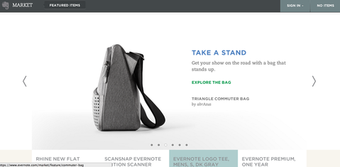 Evernote markalı ürünler için çevrim içi mağaza açıldı