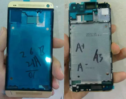 HTC One’ın altın renkli kasası görüntülendi