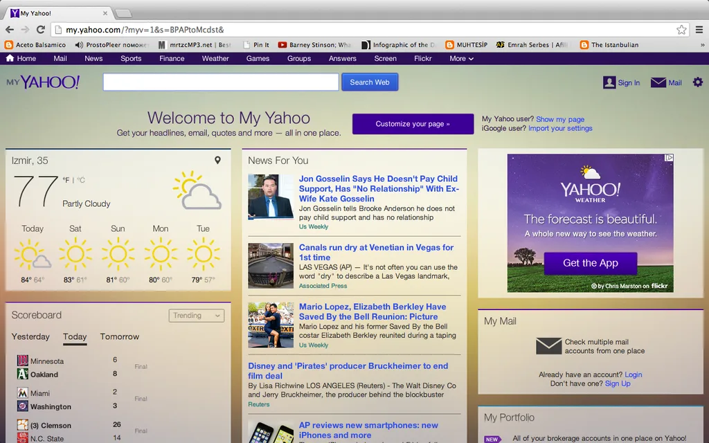 MyYahoo yeni tasarımıyla tekrar internetteki yerini aldı