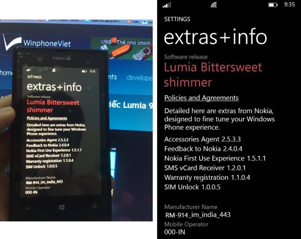 GDR3 ve Bittersweet Shimmer yüklü Nokia Lumia 520 görüntülendi
