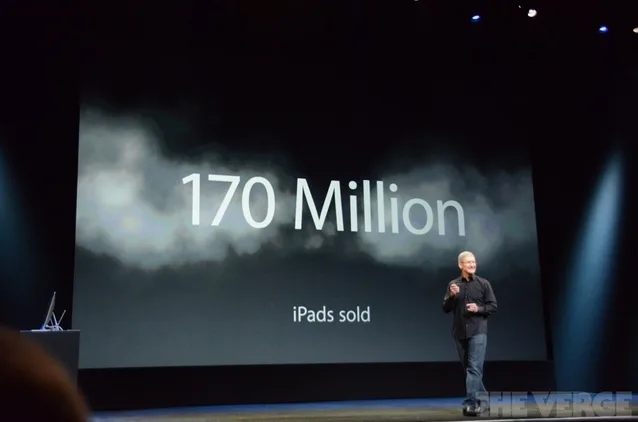 Apple piyasaya çıkışından beri 170 milyon iPad sattı