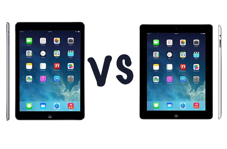 Apple iPad Air ve iPad 4 karşı karşıya