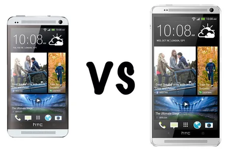 HTC One max ve HTC One karşı karşıya