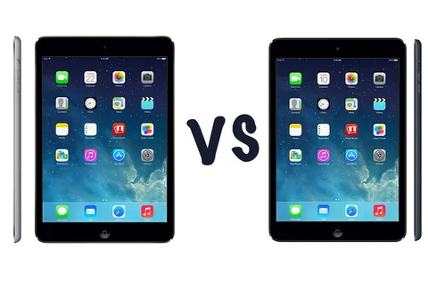 Retina ekranlı iPad mini ve birinci nesil iPad mini karşı karşıya