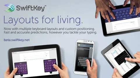 SwiftKey Layouts for Living beta çıktı, farklı ihtiyaçlar için klavye seçenekleri sunuyor