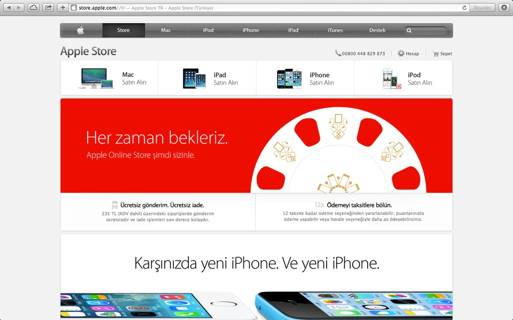 Apple Store çevrim içi mağaza Türkiye’ye açıldı