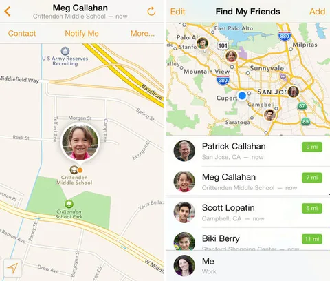 Apple Find My Friends uygulamasını güncelledi, tasarım iOS 7 çizgisine geldi