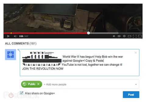 YouTube Google+ tabanlı yeni yorum sisteminde spam sorunu yaşadığını kabul etti