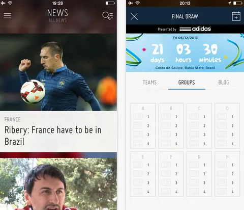 Resmi FIFA iOS ve Android uygulamalarıyla futbol heyecanını daha fazla yaşayın