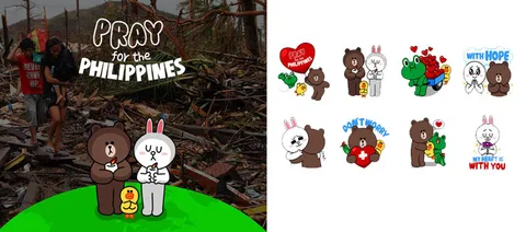 LINE çıkartma satarak Filipinler’deki tayfunzedeler için 500 bin dolar topladı
