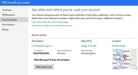 Microsoft kullanıcılarına hesaplarındaki şüpheli aktiviteleri ciddi bir soruna dönüşmeden bildirme fırsatı sunuyor