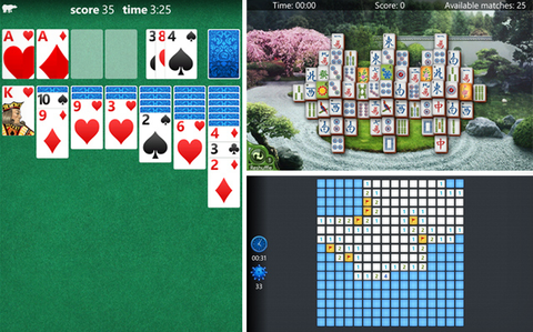 Microsoft Solitaire, Mahjong ve Minesweeper oyunlarını Windows Phone’a getirdi