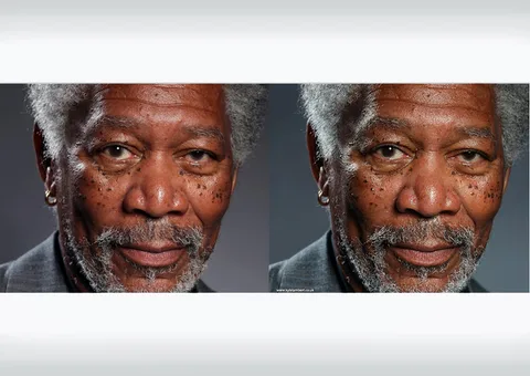 Morgan Freeman’ın iPad ve Procreate uygulamasıyla yapılan 4K portresi etkileyici görünüyor