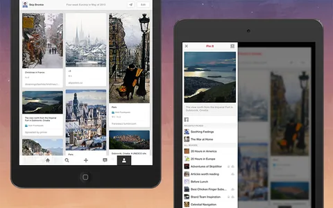 Pinterest iPad uygulamasına iOS 7 görünümü, alt navigasyon çubuğu ve diğer yenilikler