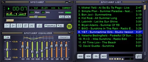 Spotify internetten müzik dinlerken Winamp’i anmak isteyenler için Spotiamp’i sundu