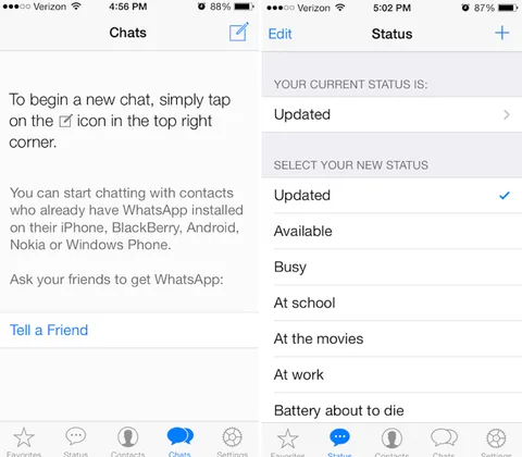 WhatsApp Messenger güncellemeyle iOS 7 tasarımına uyum sağladı