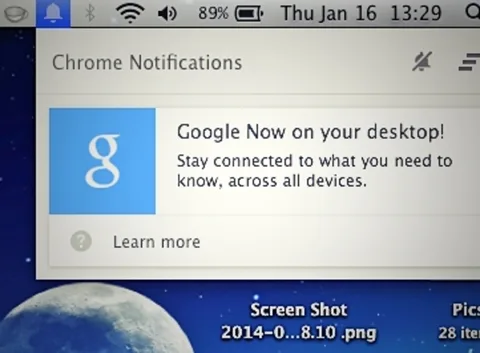 Google Now masaüstü bildirimleri en son Chrome Canary sürümünde görüldü